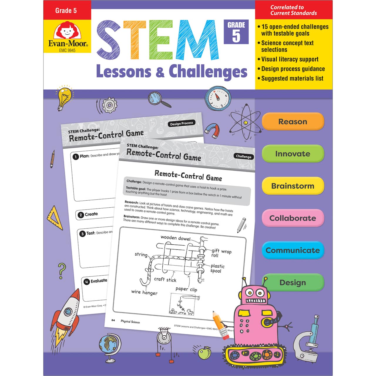 Evan-Moor® STEM Lessons & Challenges, Grade 5